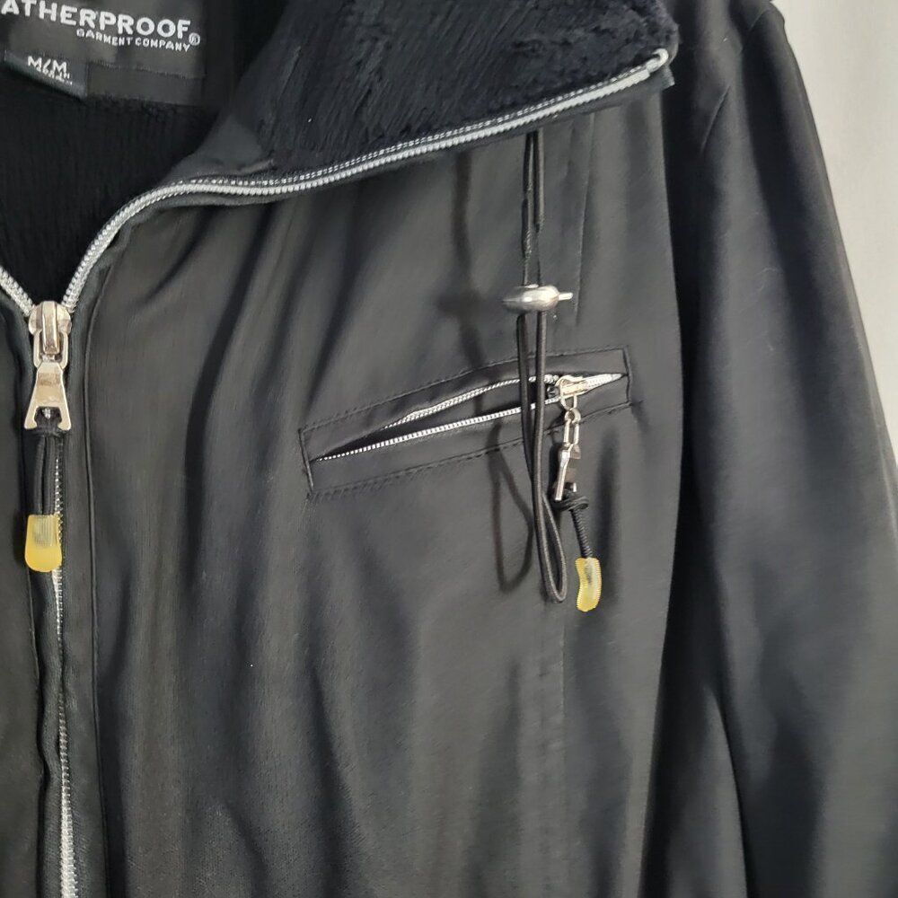 Weatherproof Jacket Coat Hooded Women's Medium Black lined Outdoor classic urban - Picture 7 of 14